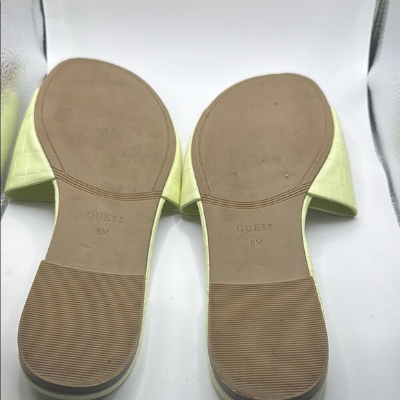 Guess Green Textured Slip-On Sandals - Picture 4 of 6